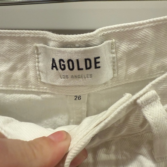 Agolde 90s Crop Jeans - White - Picture 4 of 6
